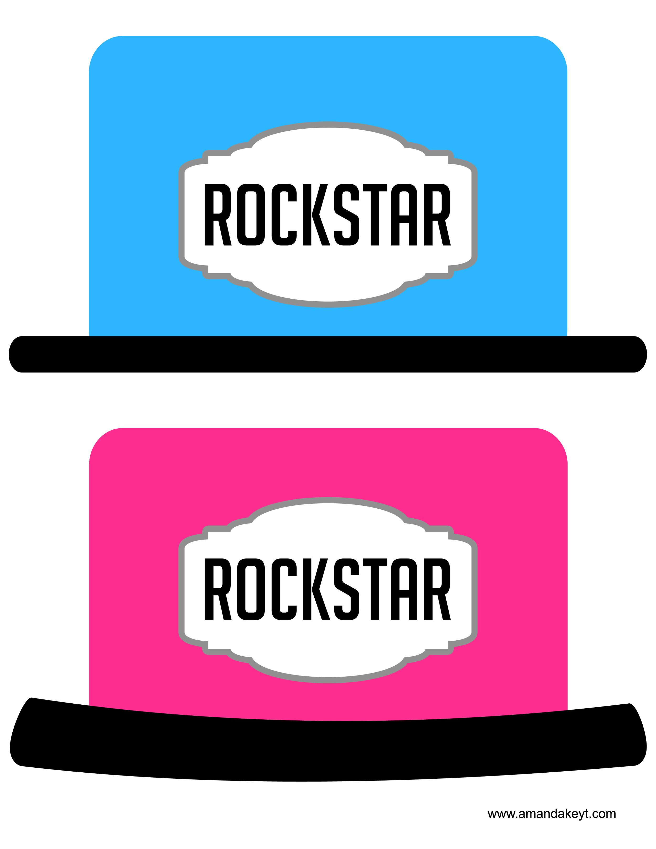 Blue Pink Rock Star