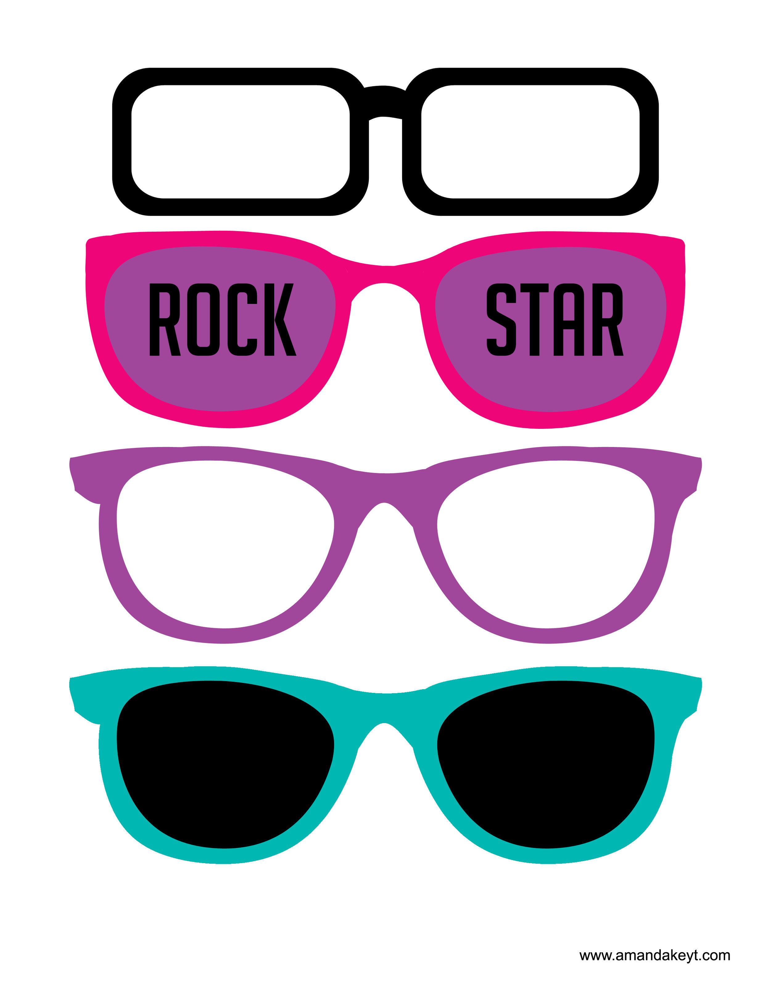 Teal Pink Rock Star