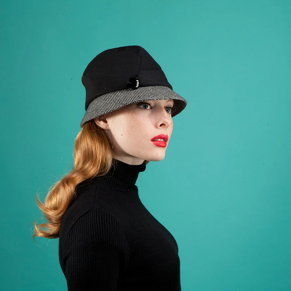 wool cloche hat by Karen Henriksen 