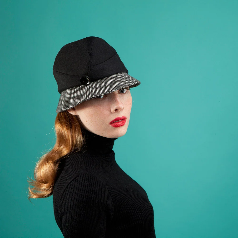 wool cloche hat by Karen Henriksen 