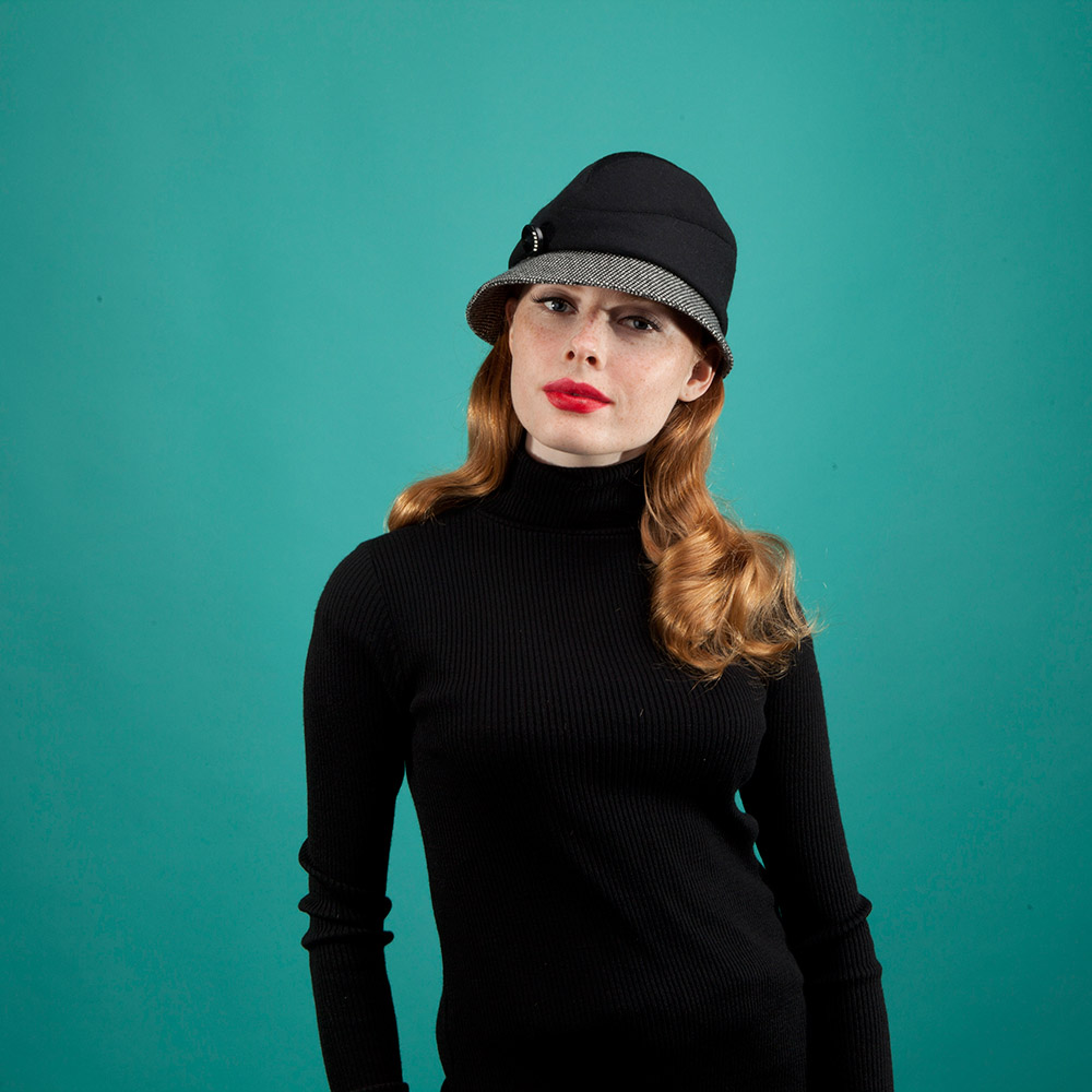 wool cloche hat by Karen Henriksen 