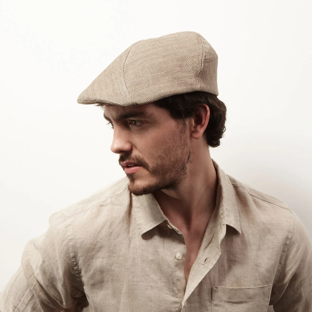 Organic Cotton Flat Cap: 'Clive' in 