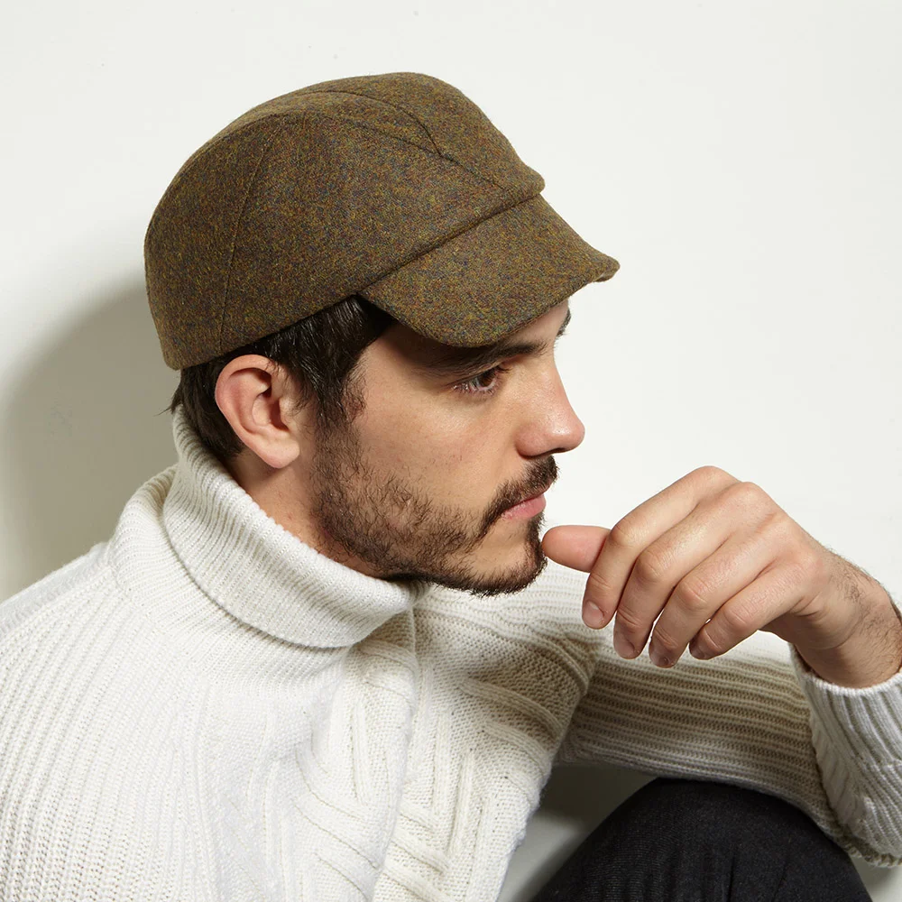 Shetland Wool Military Style Cap: 'Alonso' in colour options — Karen  Henriksen - Main Image