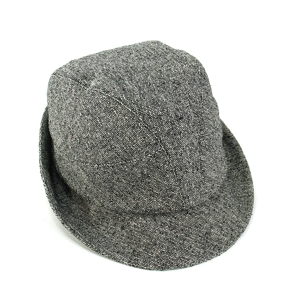 Silk Tweed Trilby Hat for Men - 'Denham' in Black and White