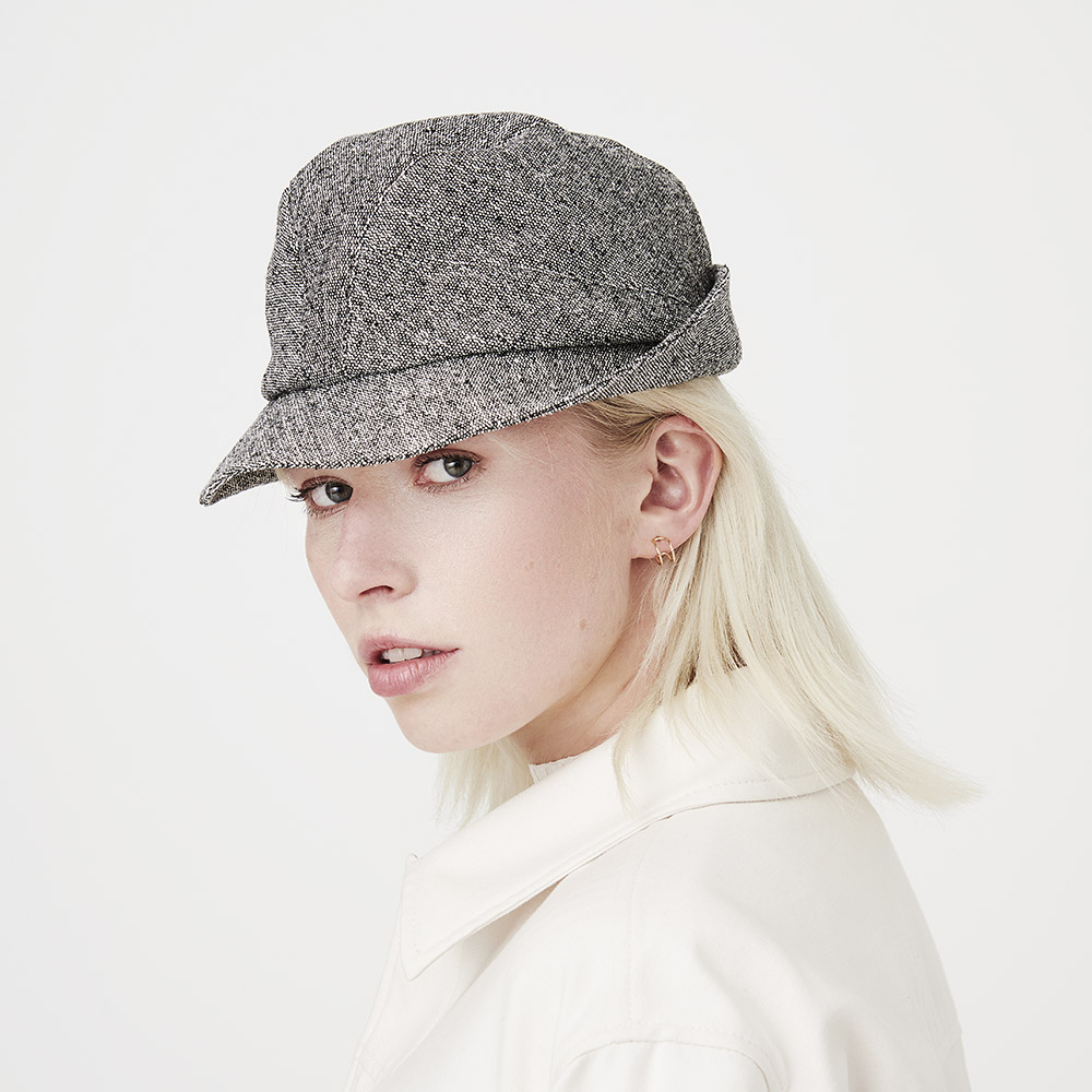 'Denham' trilby hat in silk tweed