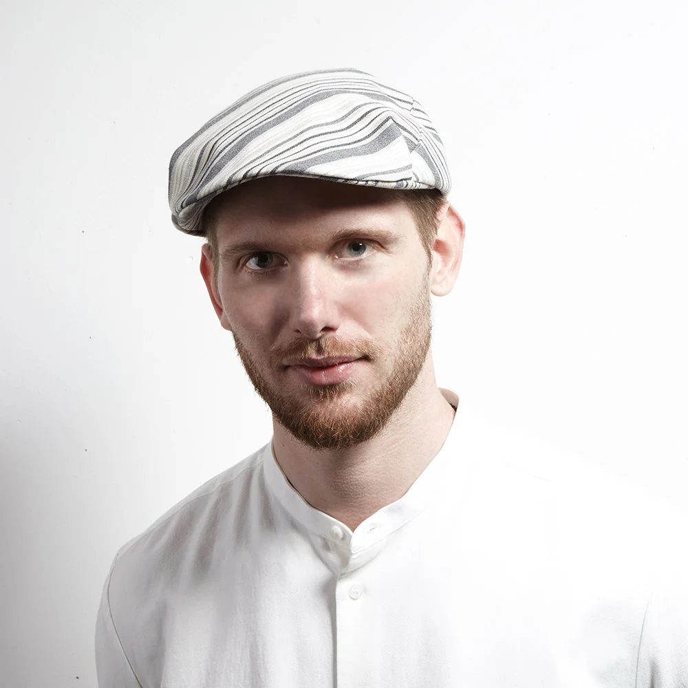 Flat Caps for Men - Cotton Flat Cap - Casey - By Karen Henriksen