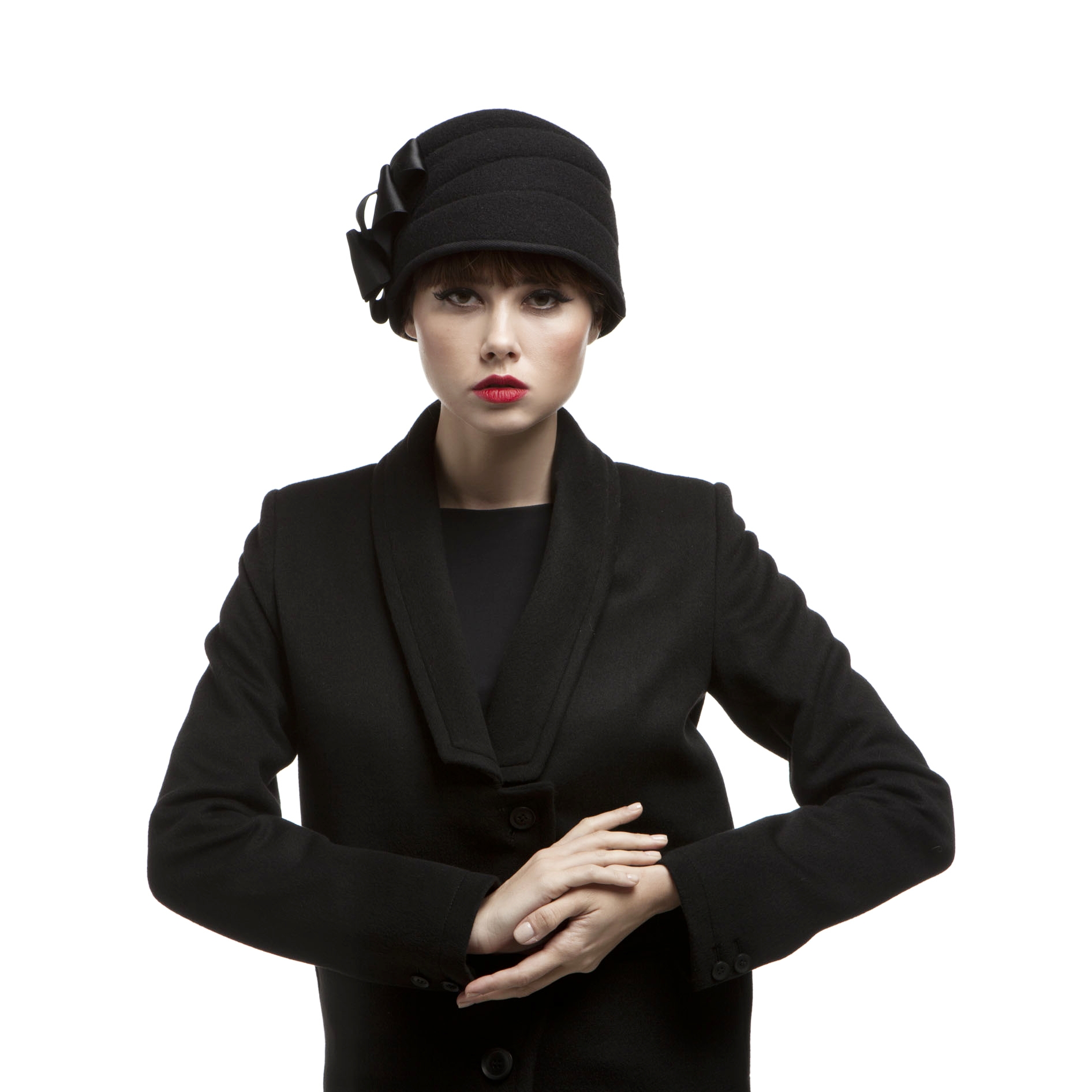 'Hepburn' cloche hat