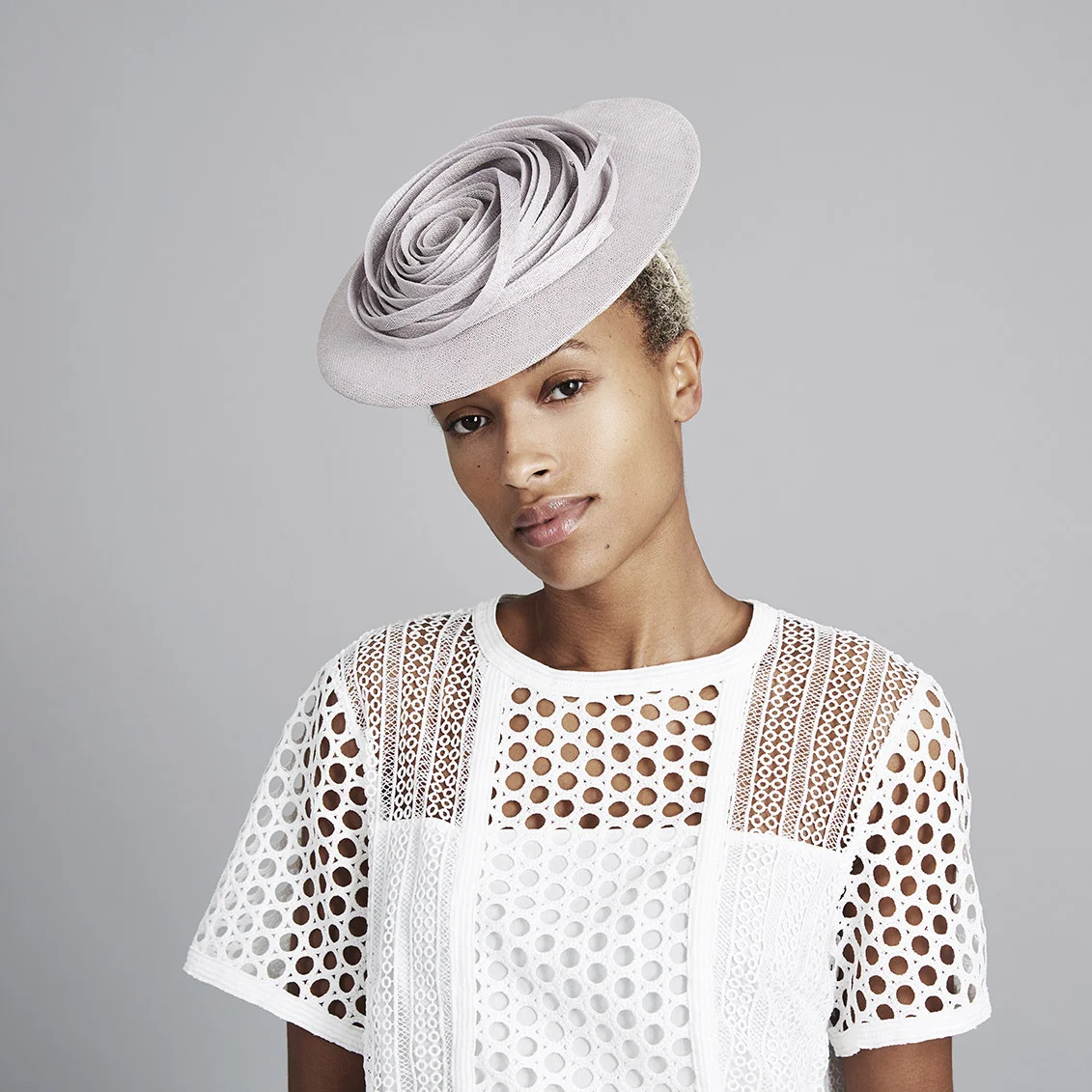 Couture Perching Boater Hat: 'Danielle 