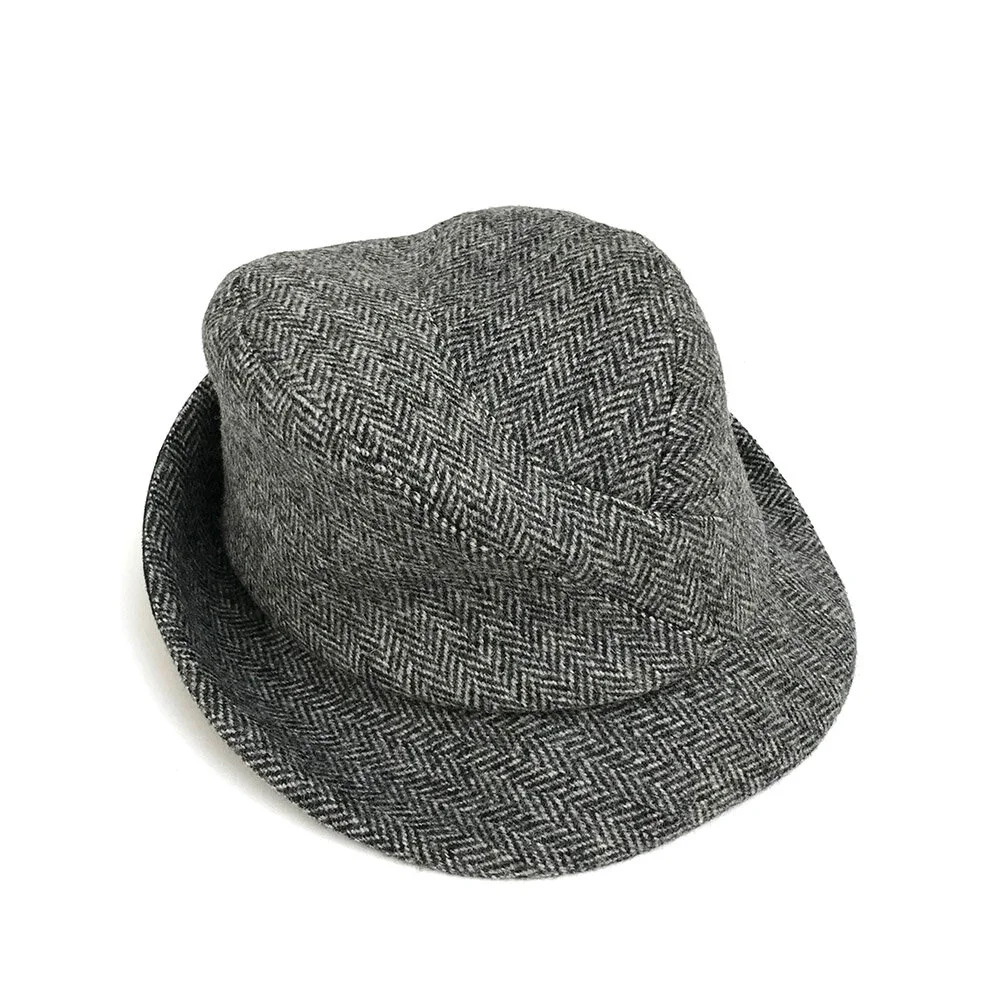 Wool Tweed Fedora Hat: 'Broadwick' in 