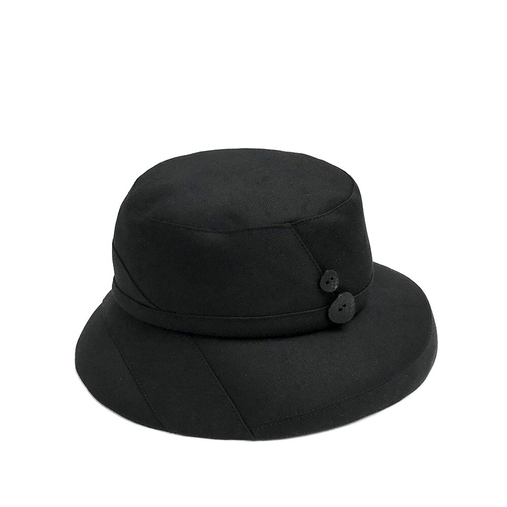 women's elegant designer black cotton hat: Lianne by Karen Henriksen ...