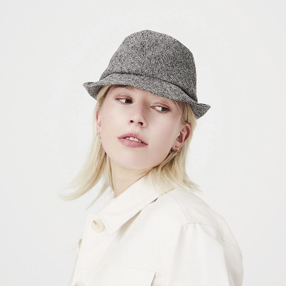 white trilby hat womens