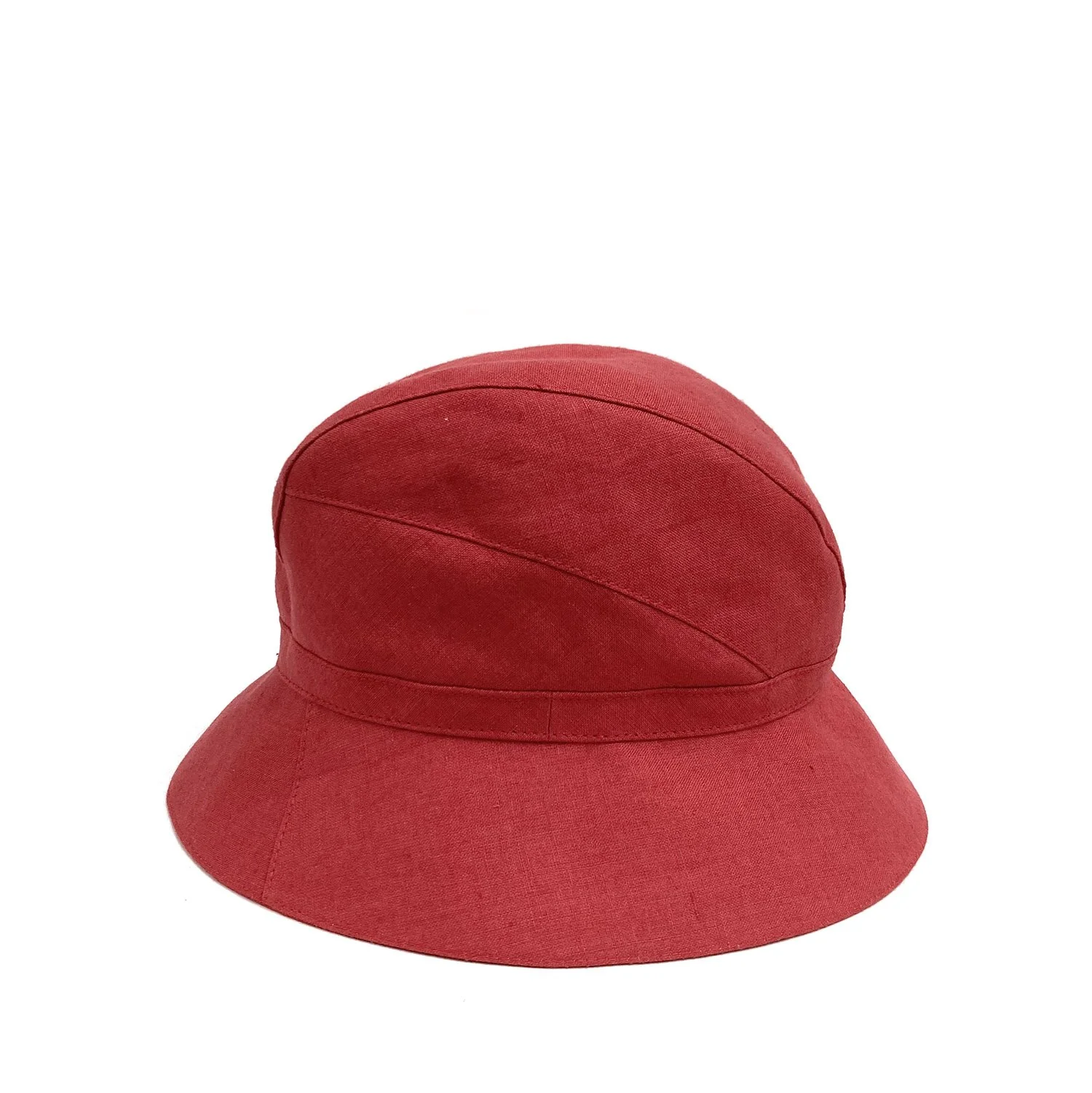 NEW - Linen Bucket Hat: 'Cora' in flame 