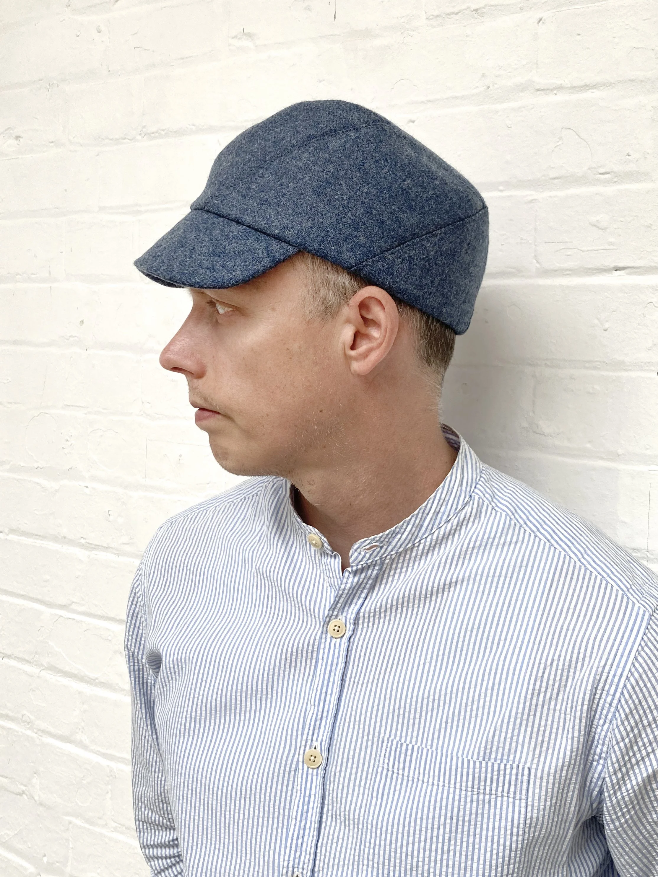 Richard wears 'Brook' peaked cap