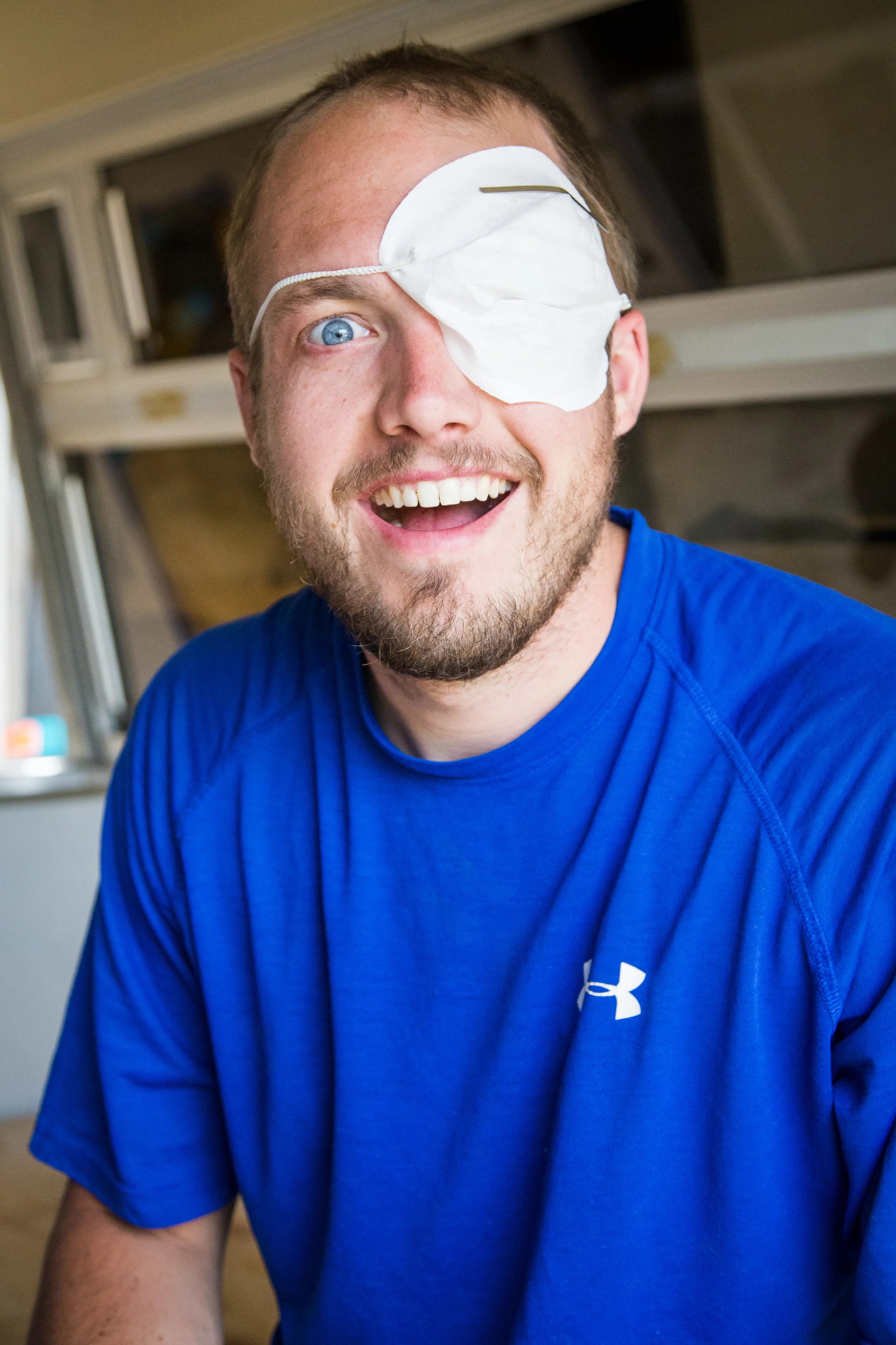 Chelsea gave us eyepatches! For safety!