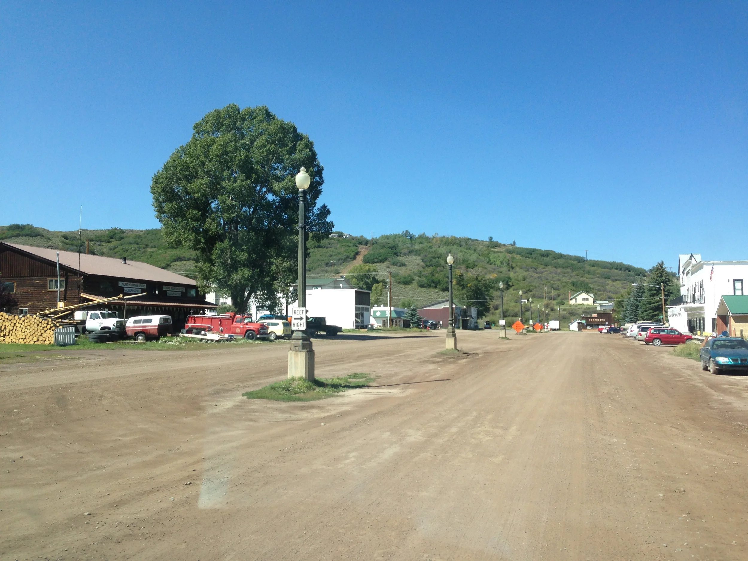 Main streets don't have to be paved.