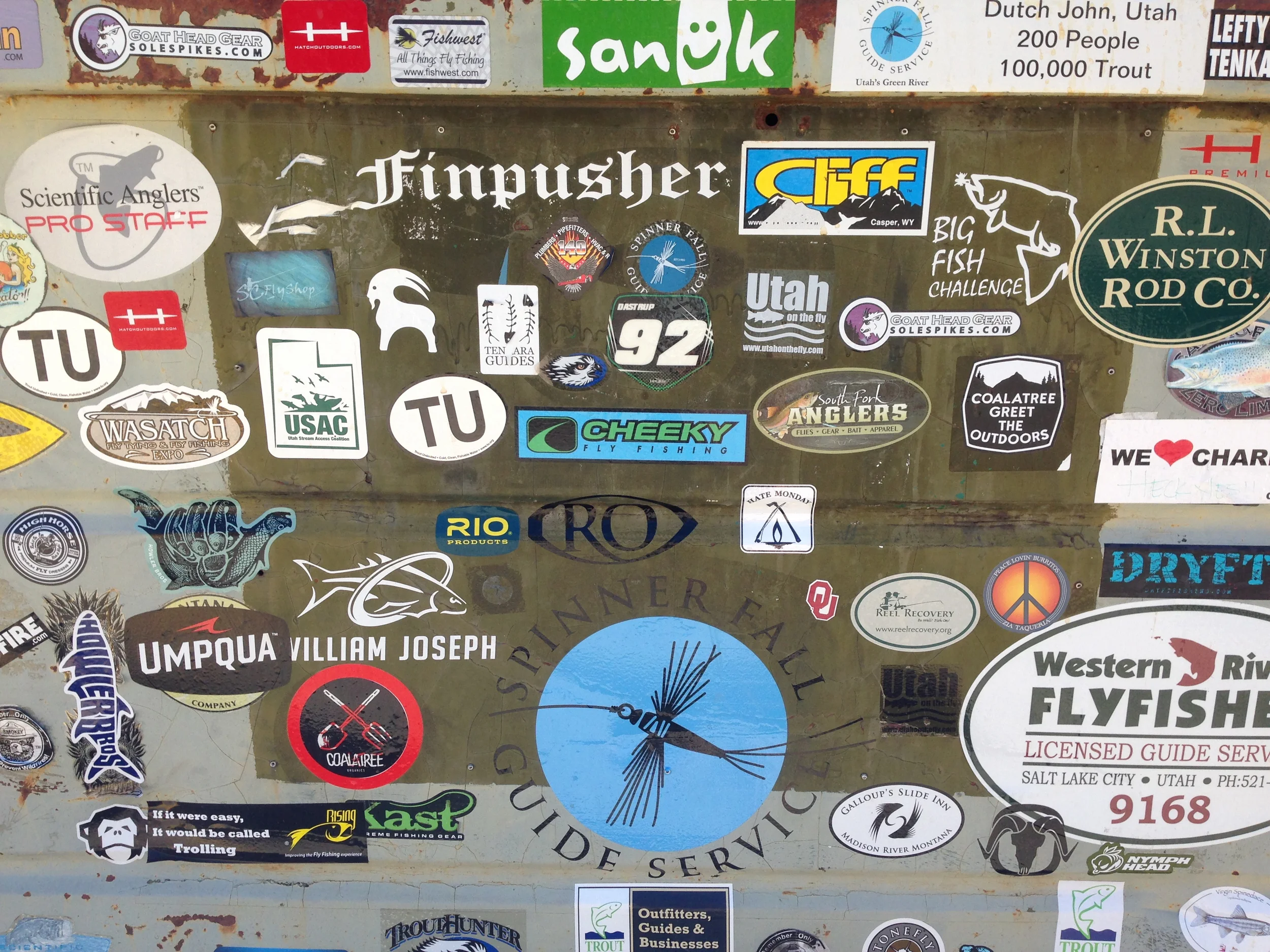 A dumpster near the Green River put-in. 