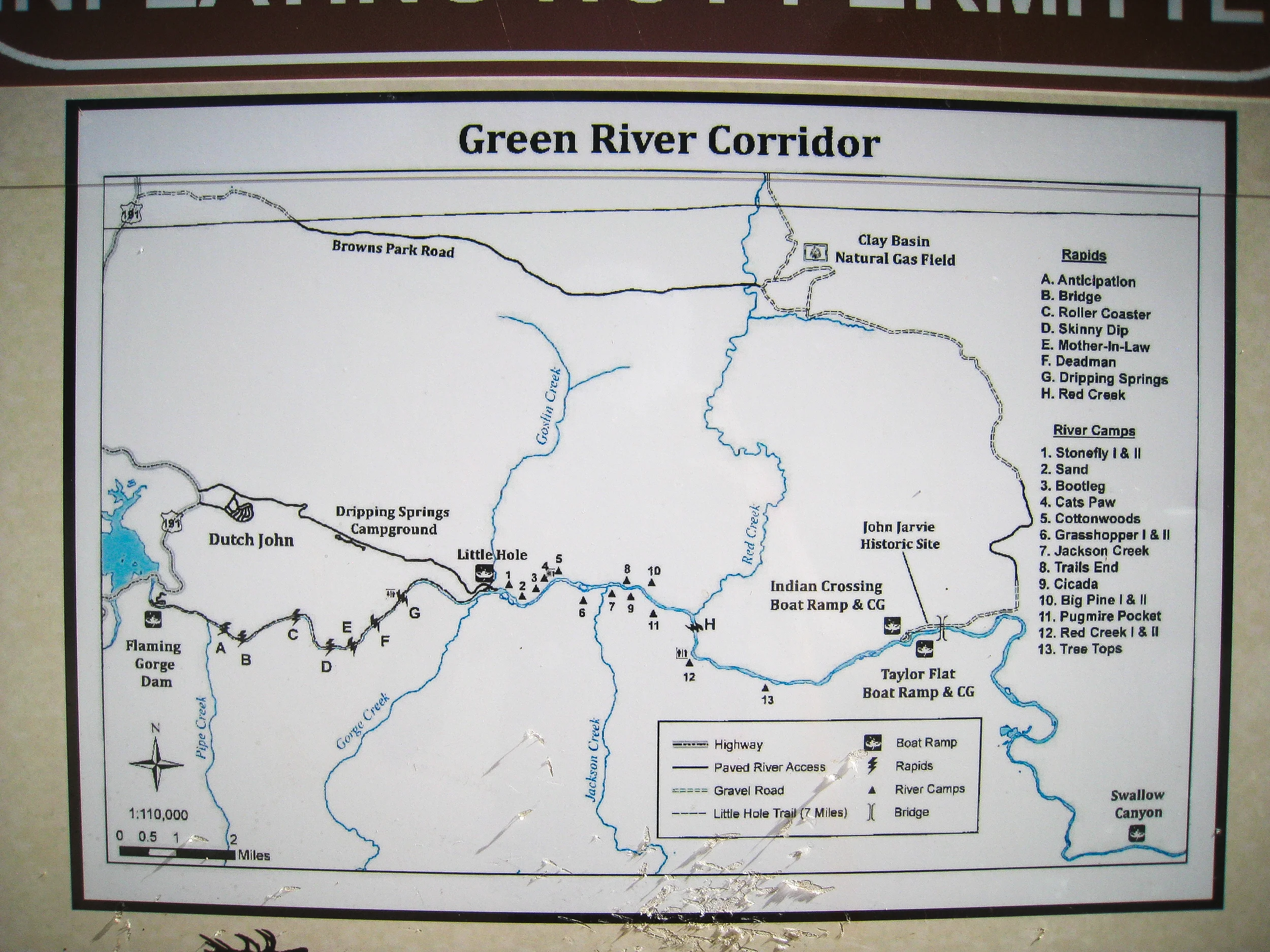 We paddled from Flaming Gorge Dam to Little Hole, using a shuttle service out of Dutch John. 