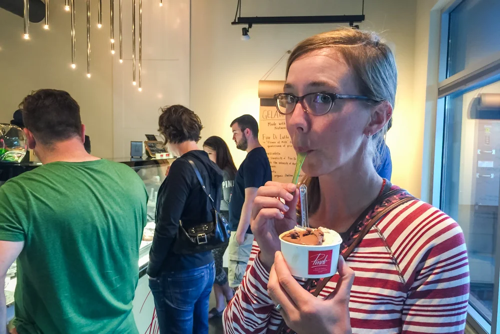 We acted like good gelato wasn't a big thing for us. Its a big thing for us.