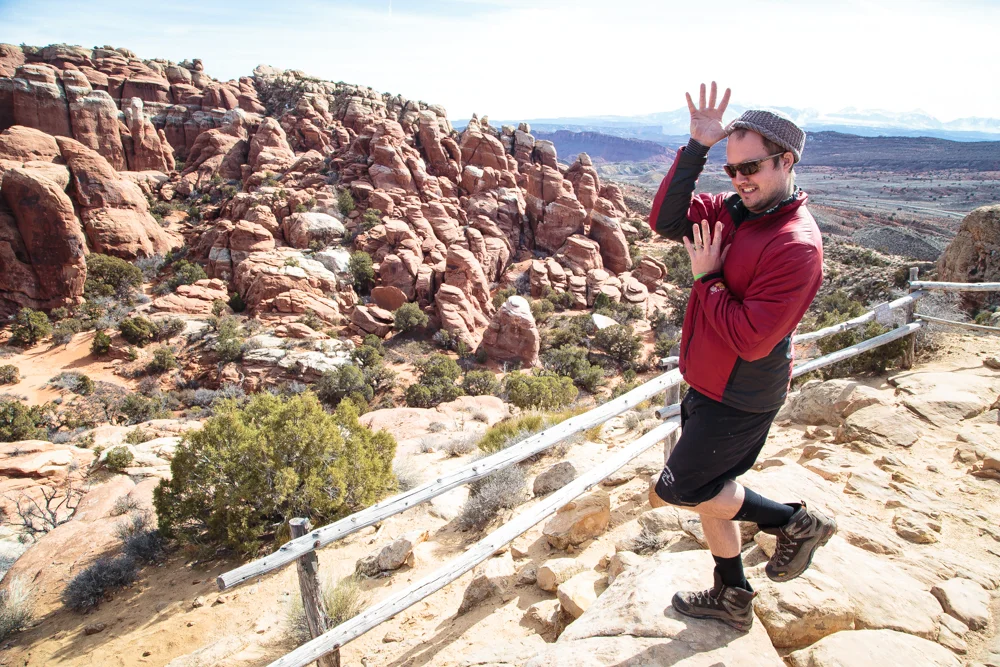 This is Christian impersonating the hillside.