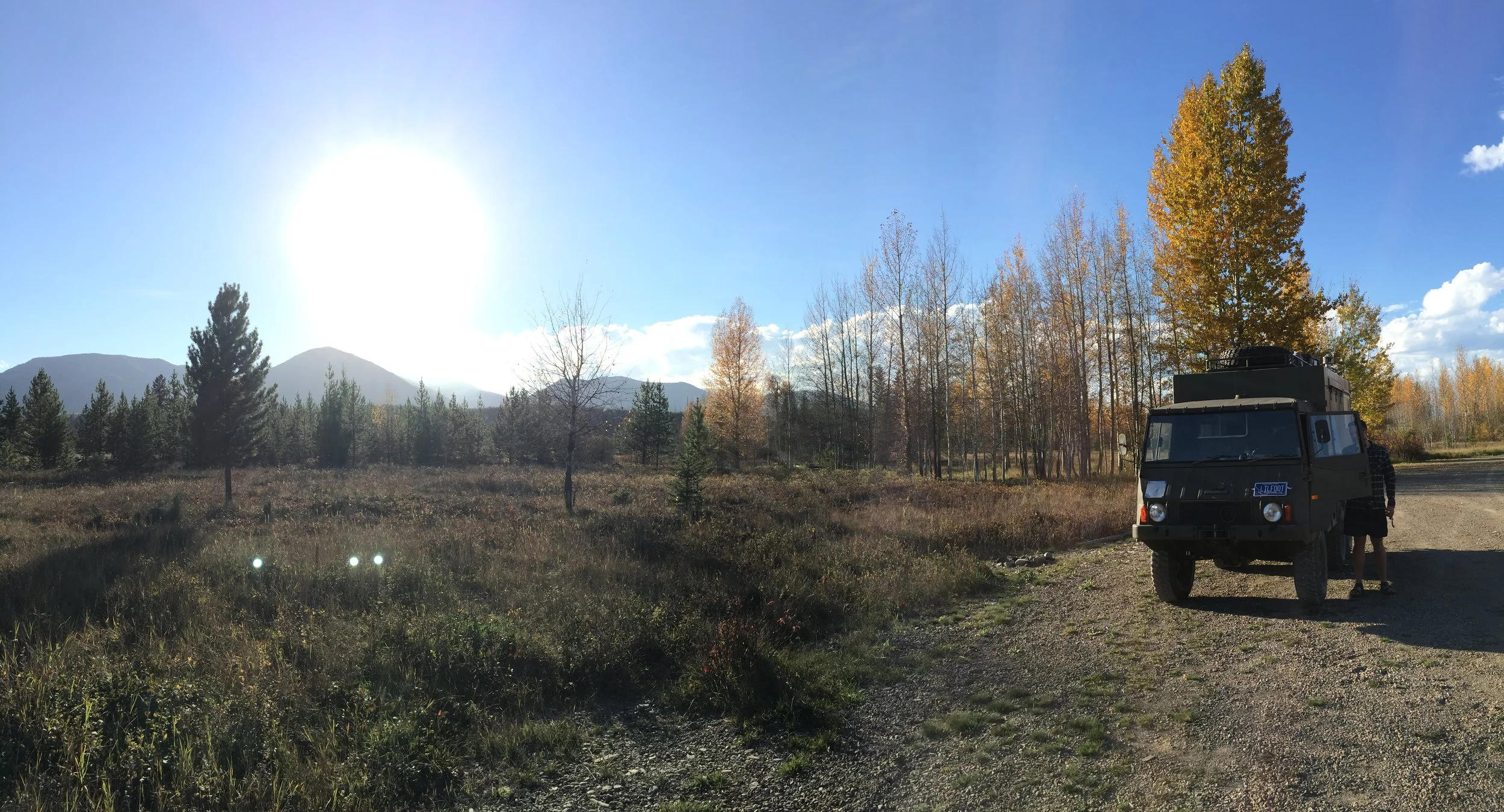 Free camping at the river launch.