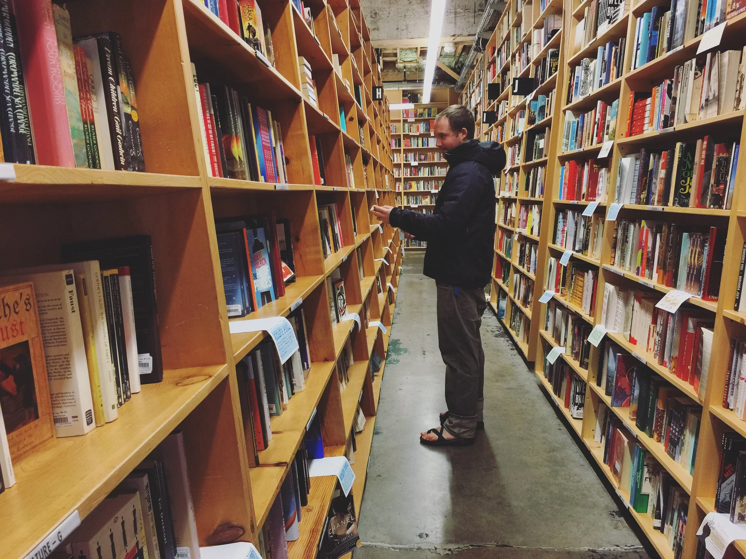 Powell's Book store…always a favorite, but Portland's 90 minute parking limit meant we had to browse quick!!!