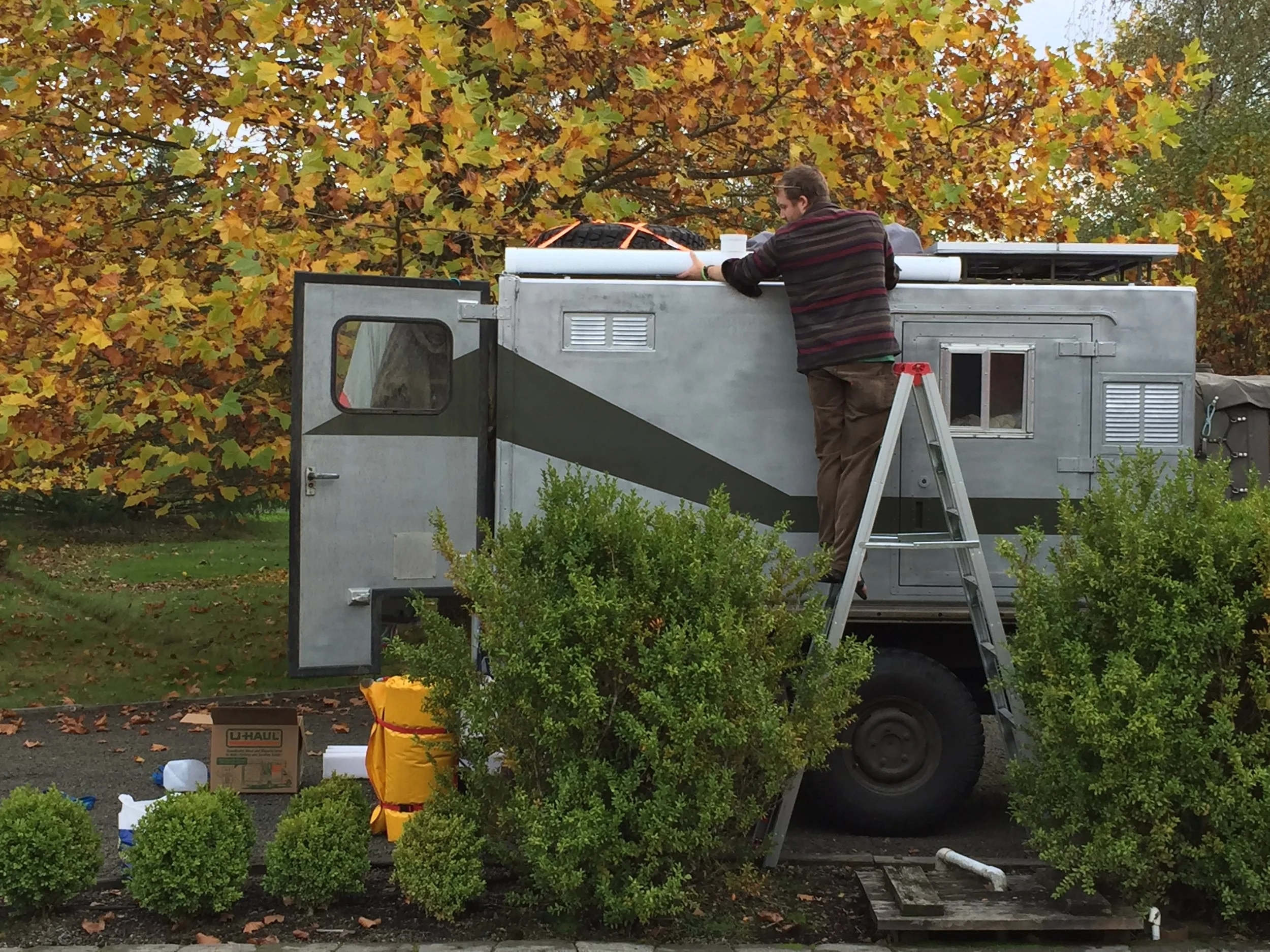 Taking stuff down.