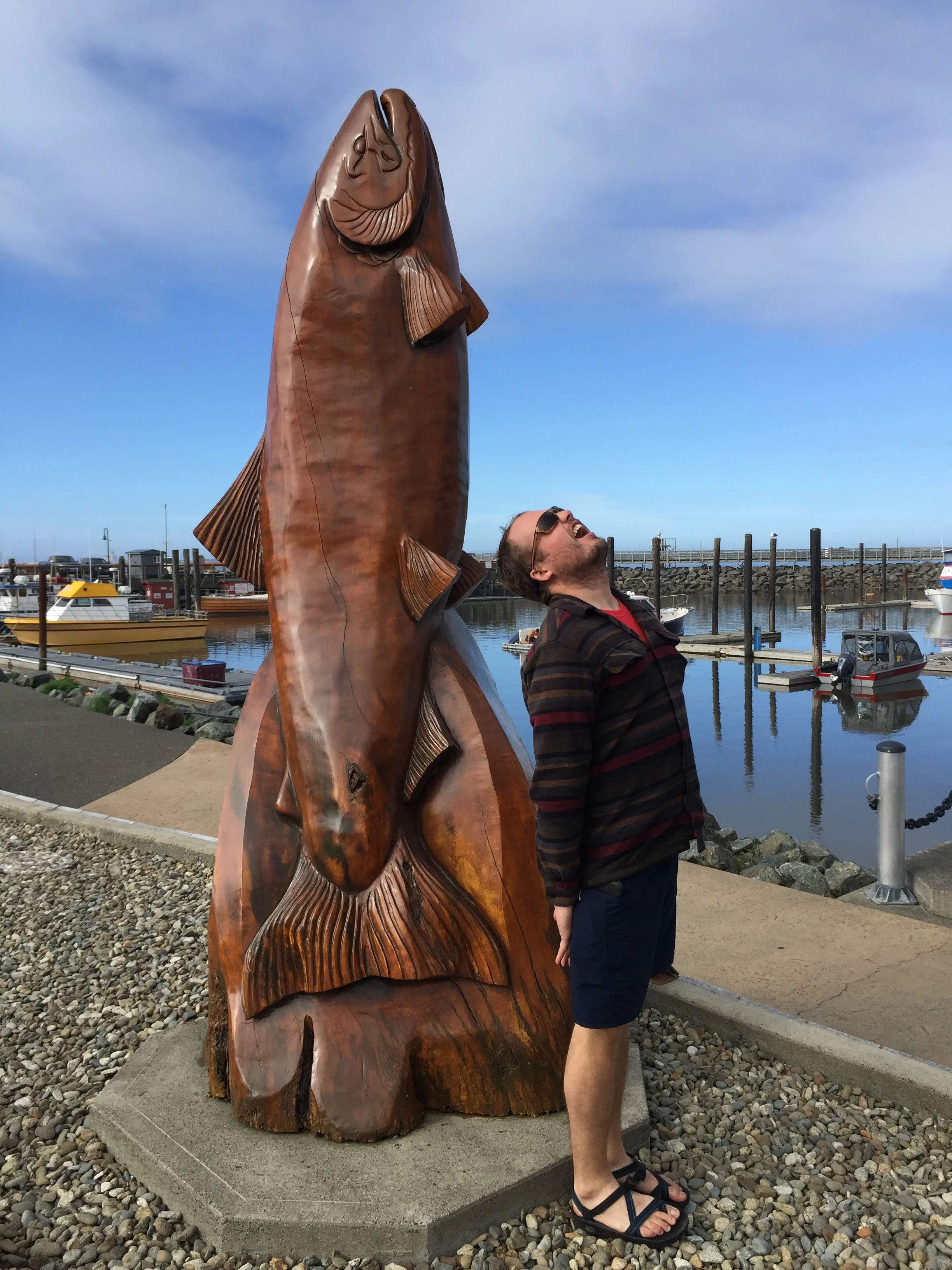 We found some statues. I had to impersonate them. For more BAD performance art, see our Rusty Does Arches blog post!