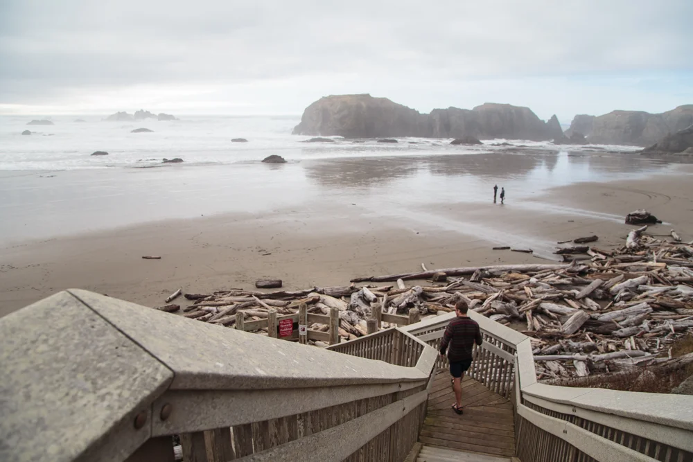 The beaches are outstanding. Check out the driftwood! It collects and naturally barricades the exit from the stairs in this photo. Pretty cool.