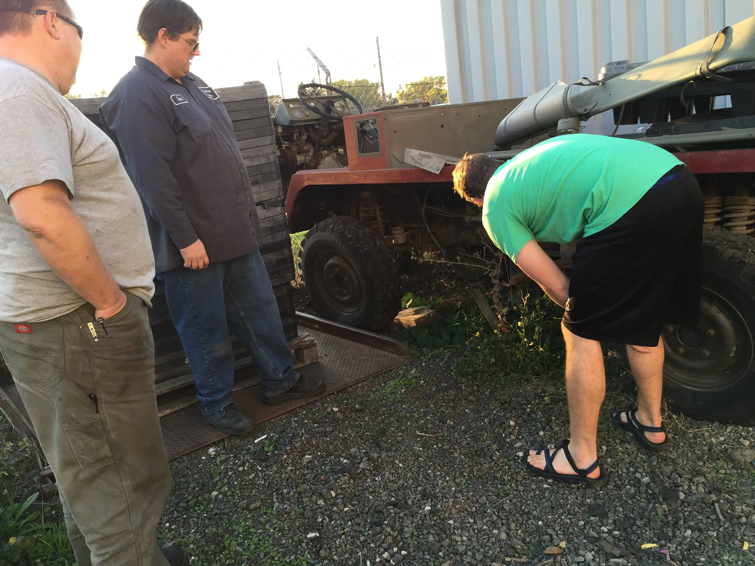 The guys offering me a good looking new/used muffler.
