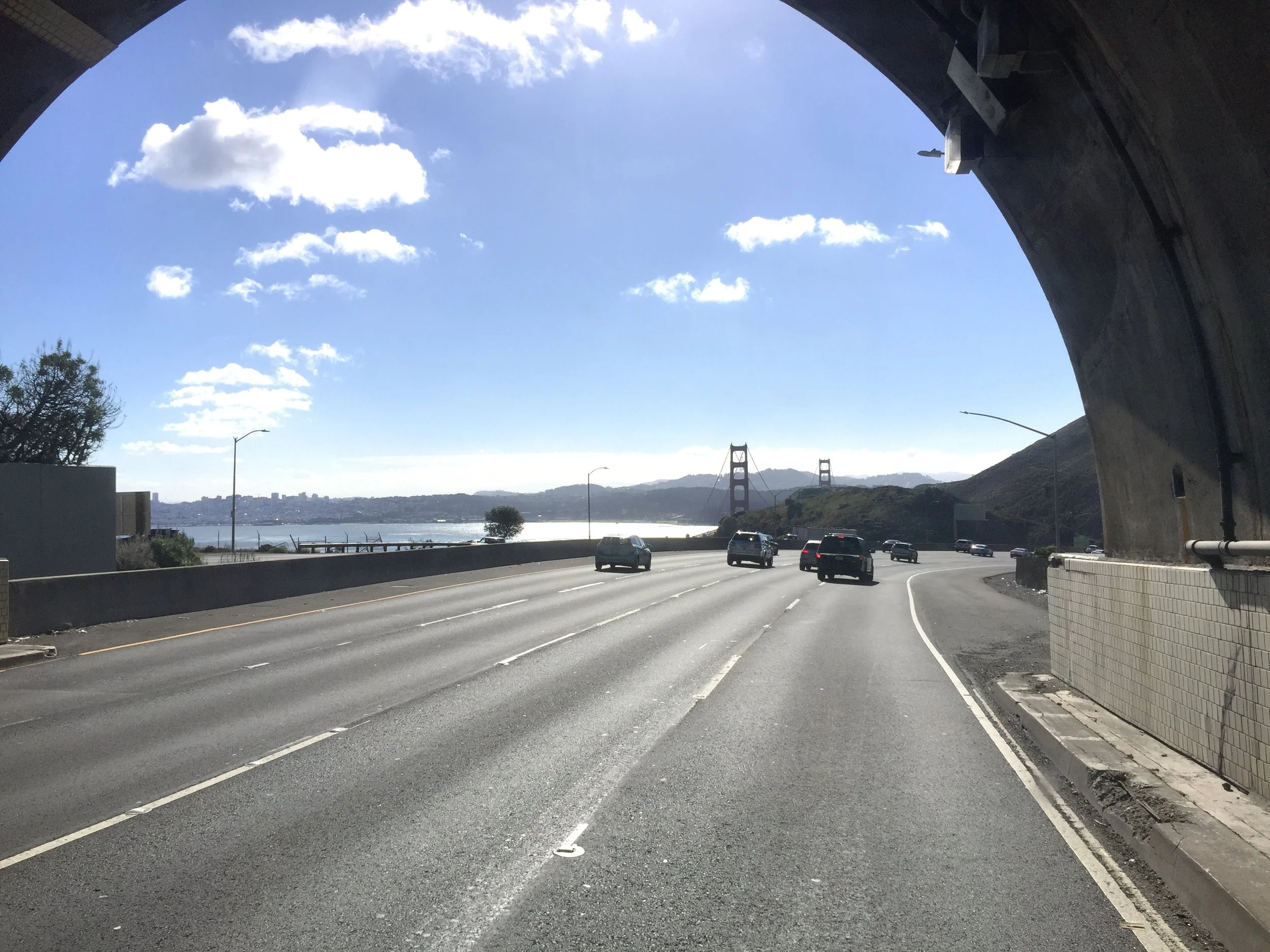 Surprisingly light California traffic.