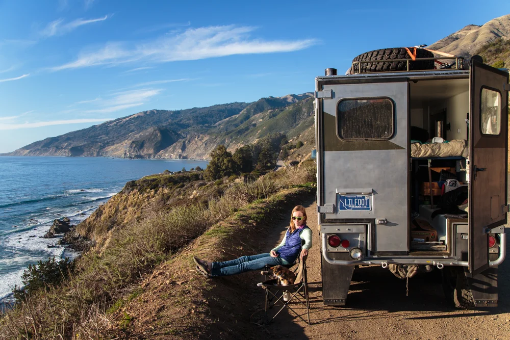 A nice spot to park and make dinner, but we were run off by the officials. Dang!