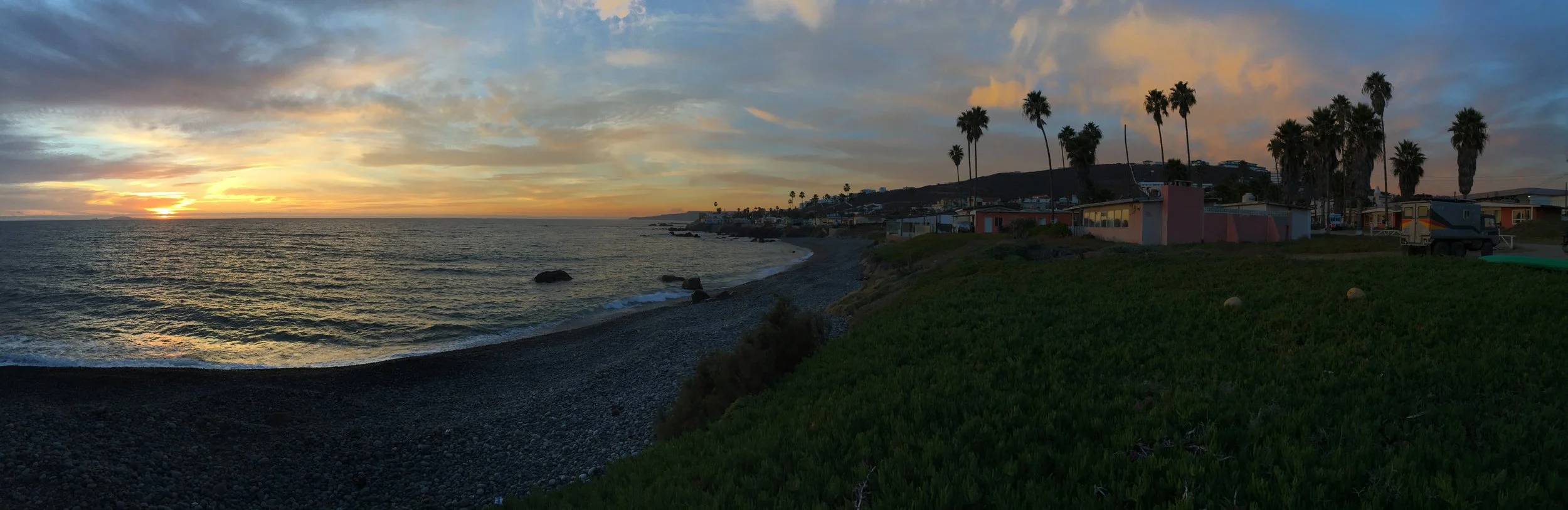 A Pacific ocean sunset.