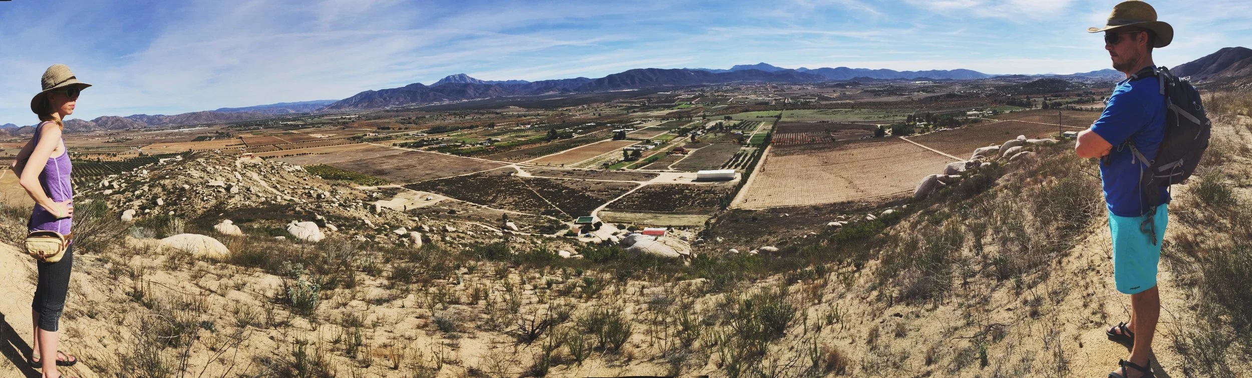 We went for a short hike and had some fun with JUGgling a two-person Panorama.