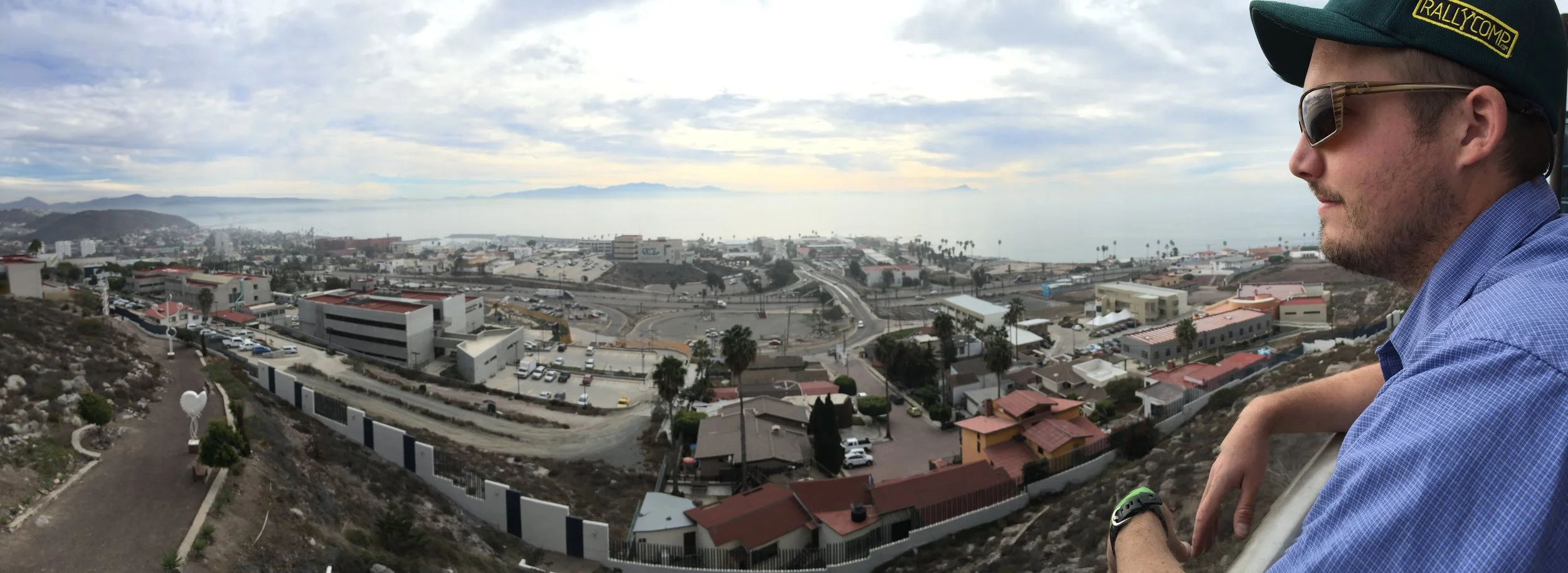 Overlooking northern Ensenada from a fantastic and mostly hidden cafateria at a local university.