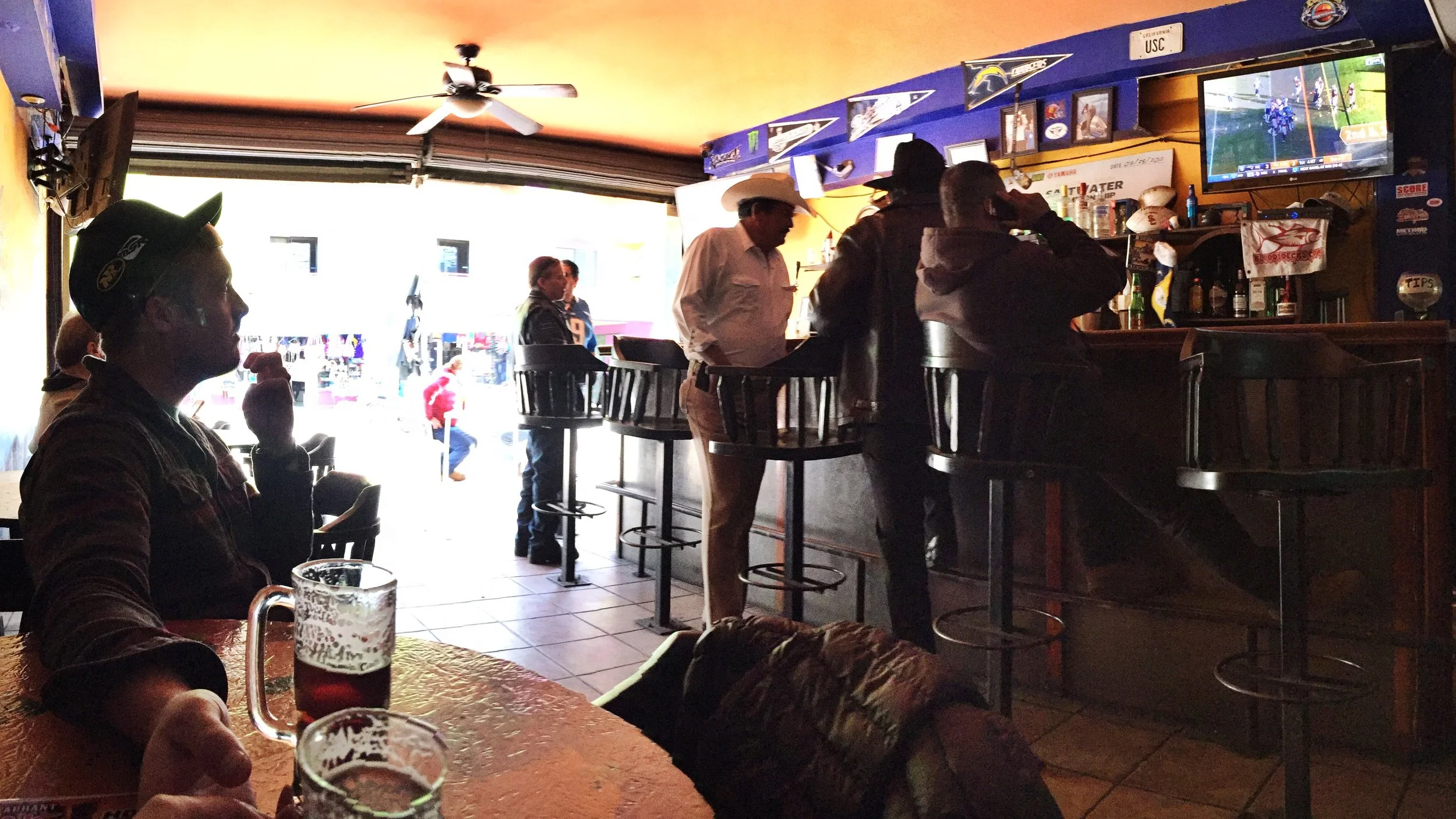 Chelsea took me on a date to watch the New England Patriots at a local expat bar.