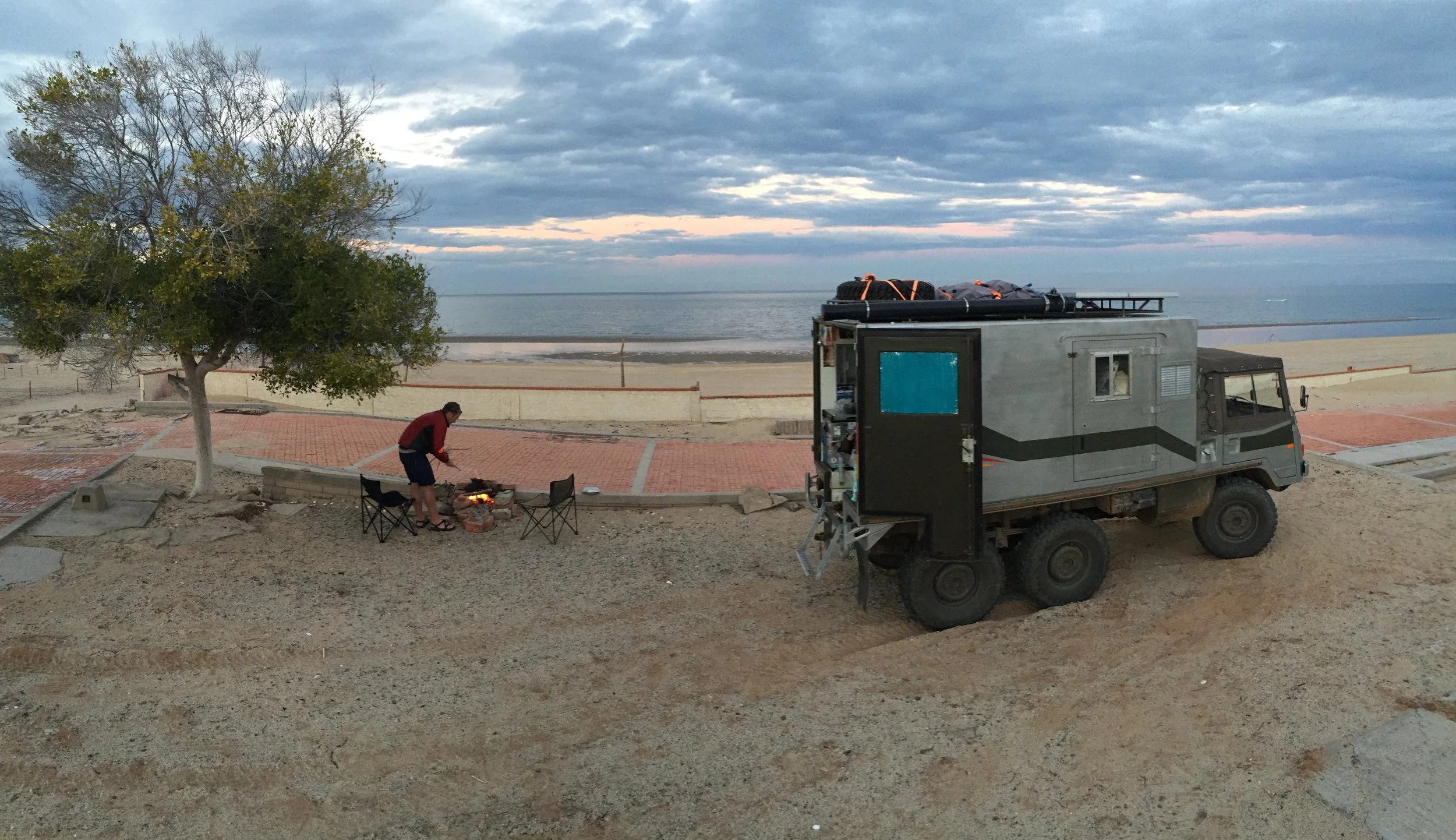 Camping and cooking at the forgotten RV resort.