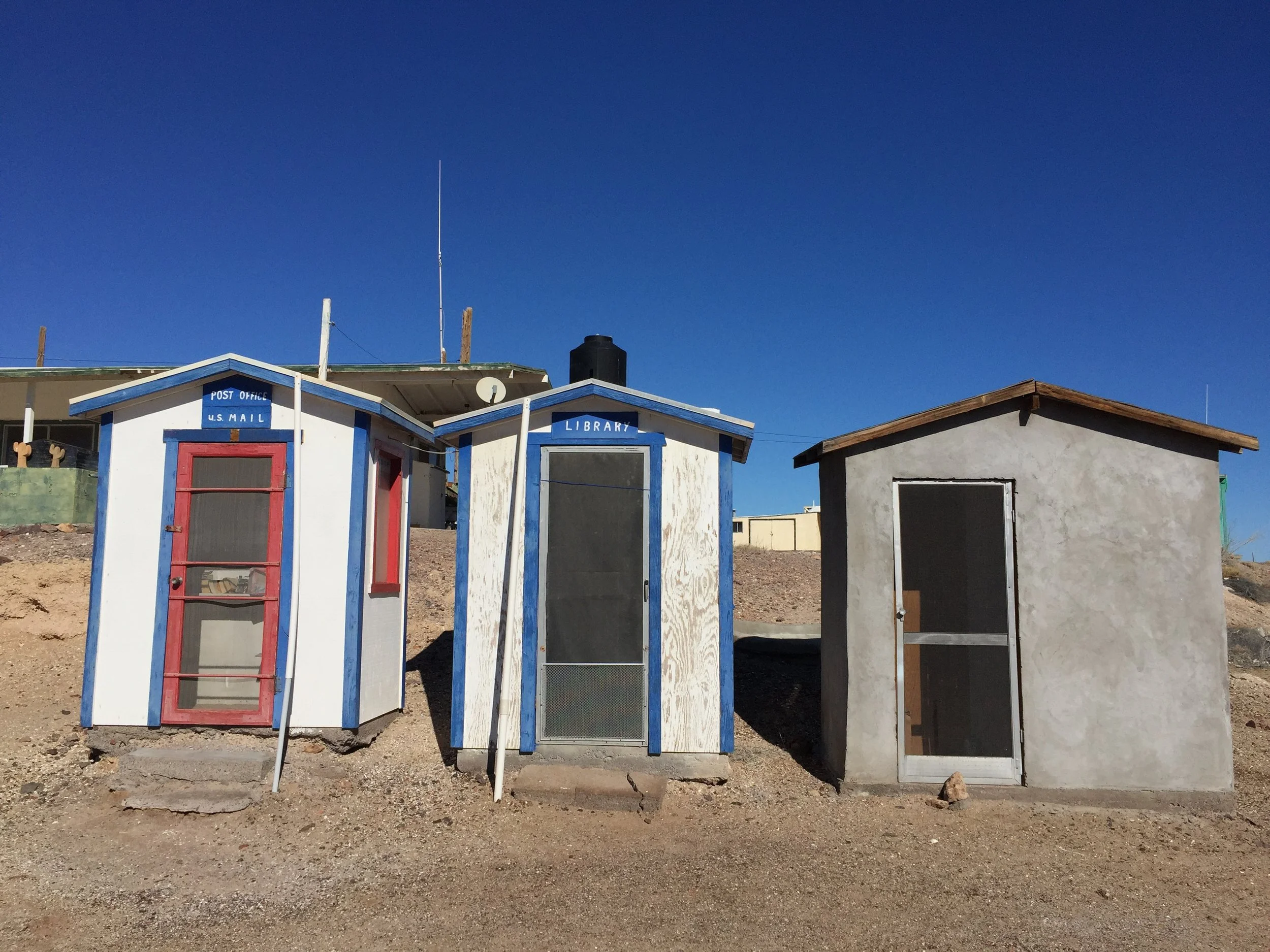 Puertecitos even had a library and a post office! And a yet-unnamed project building.