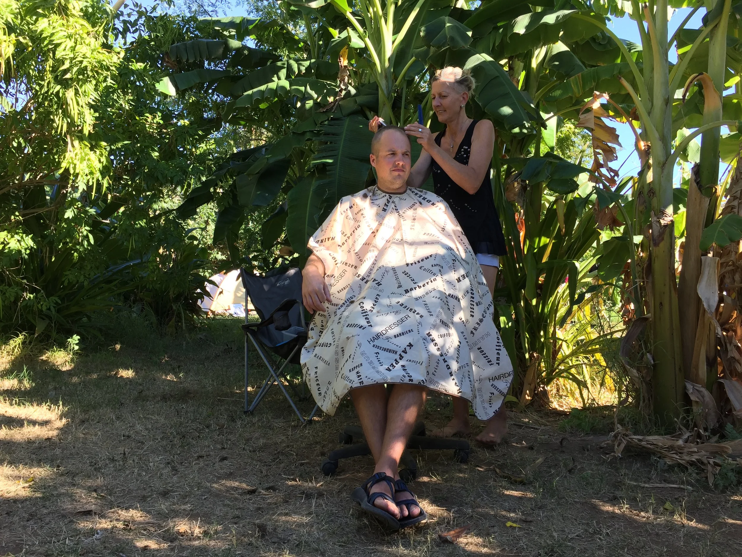 Dani making me look pretty!