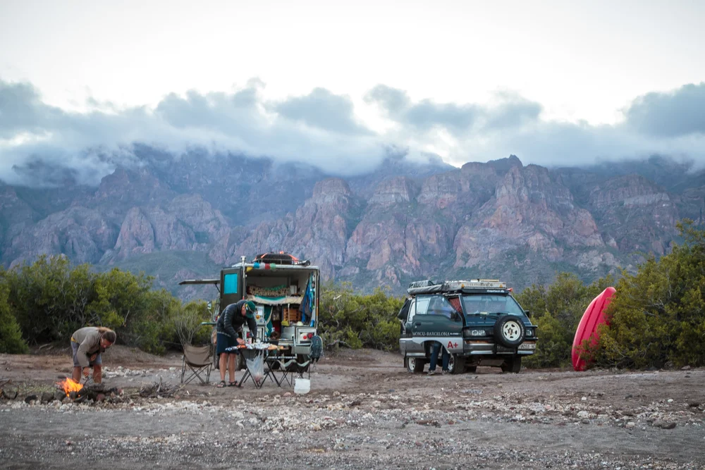 Camped on Rattlesnake beach!