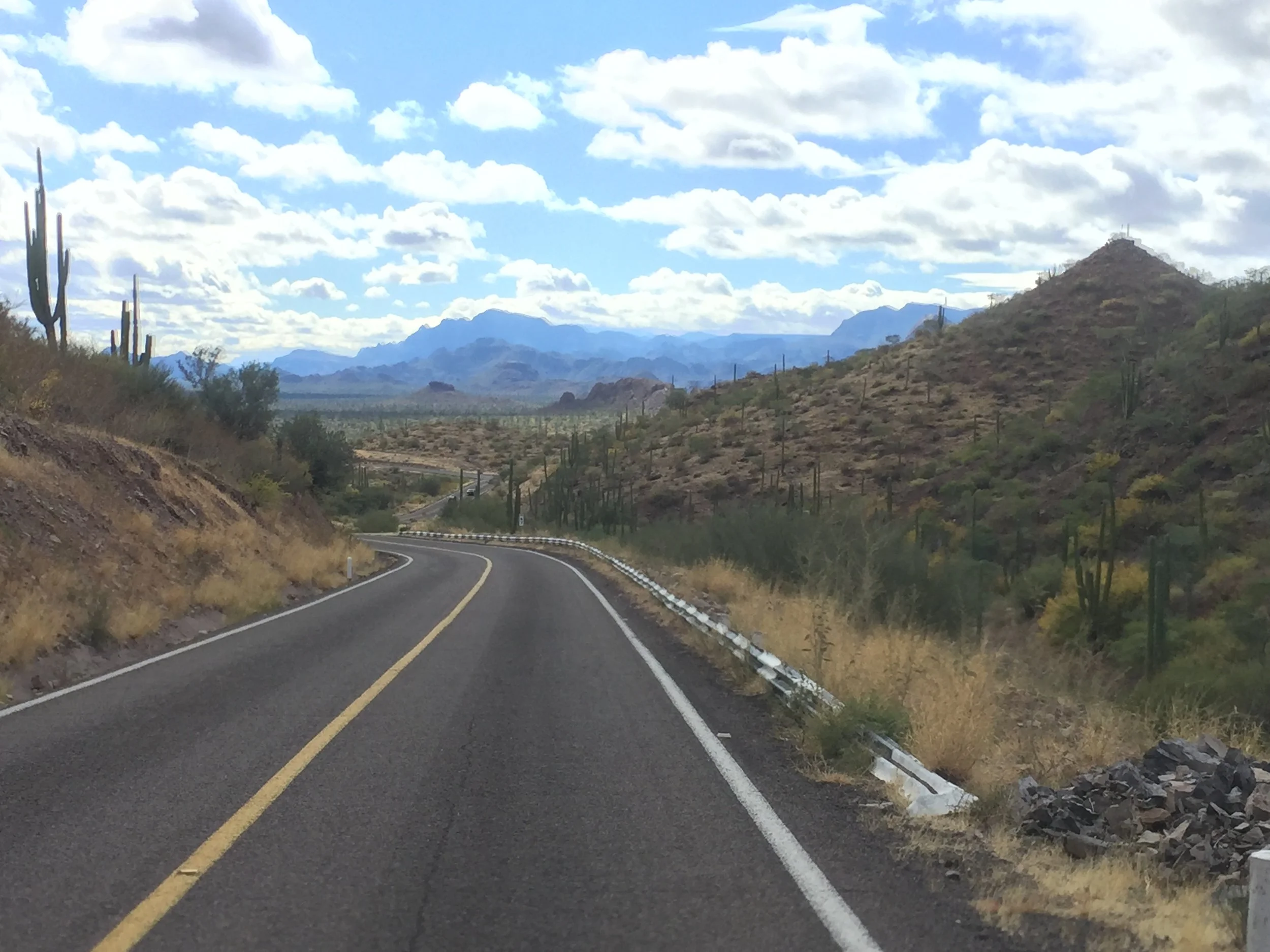 Mexico 1 is a great road. Just look at those mountains!