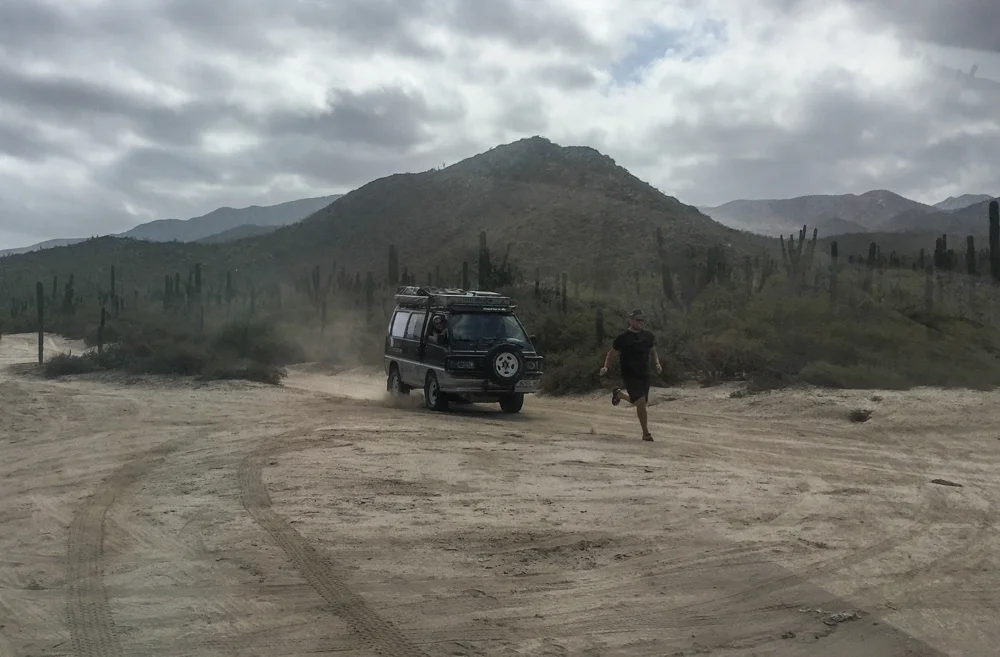 La Cucuracha chasing me down!
