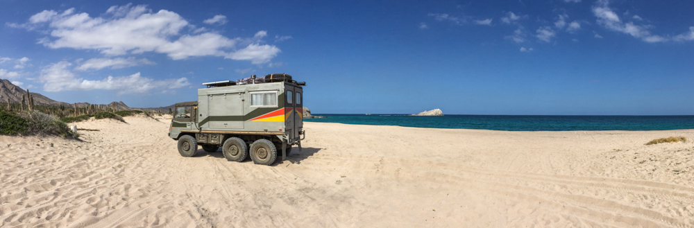 Our deserted beach.