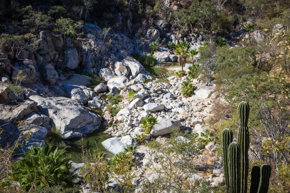 The cascading upper pools of Sol de Mayo.