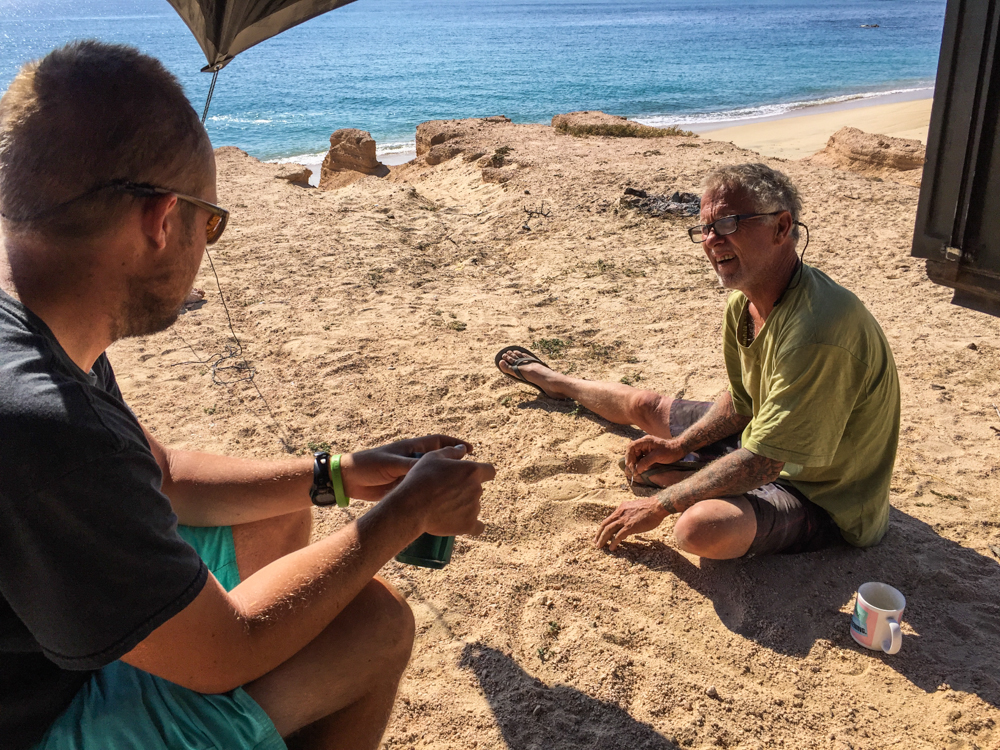 Discussing Lobster and surf opportunites with RIley.