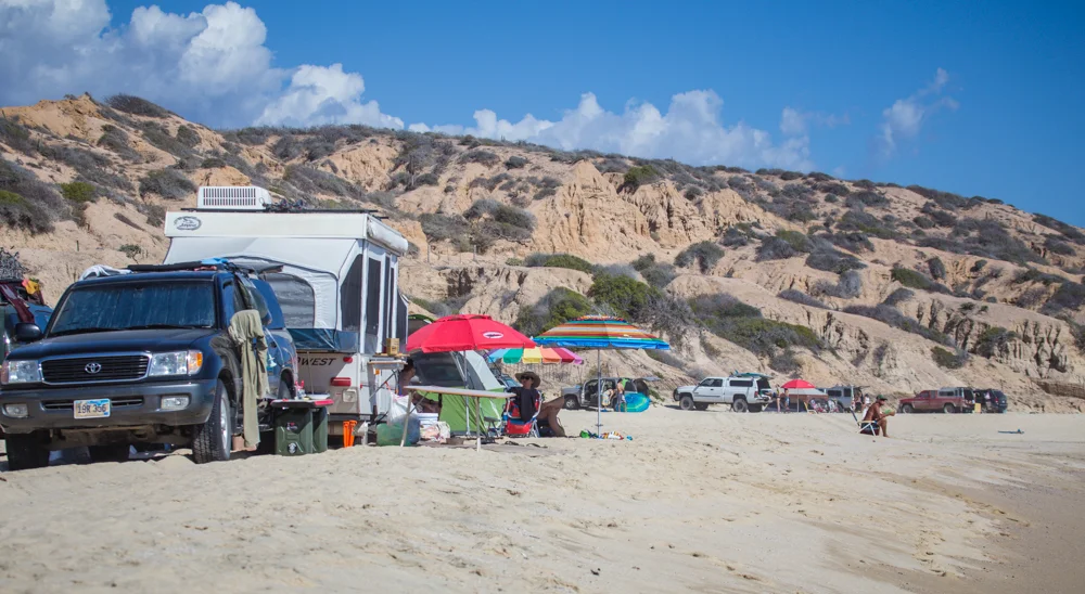 The beach eventually got PACKED.