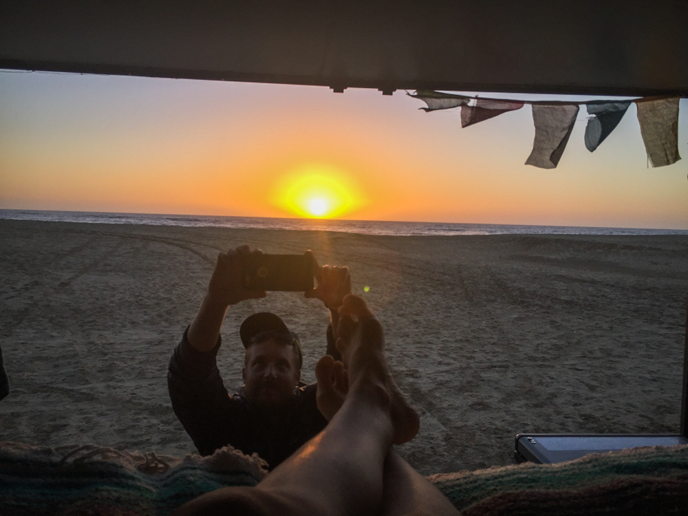 Our parking spot became a magnificent camping spot. The photo below is what I was capturing.