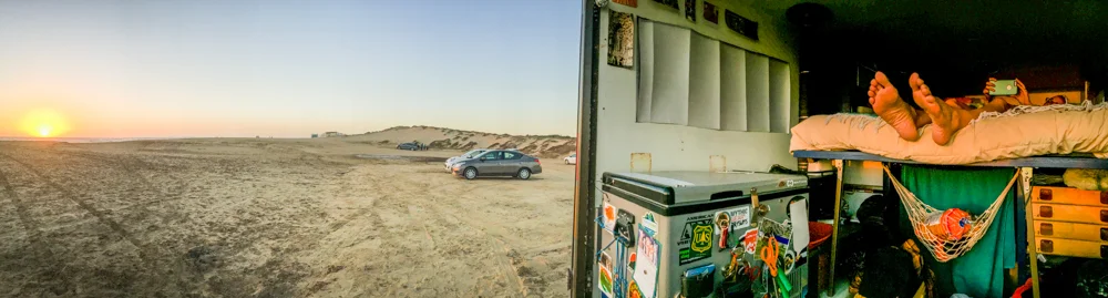 A pano of Chelsea taking a photo of me, taking a pano of her! Magic!