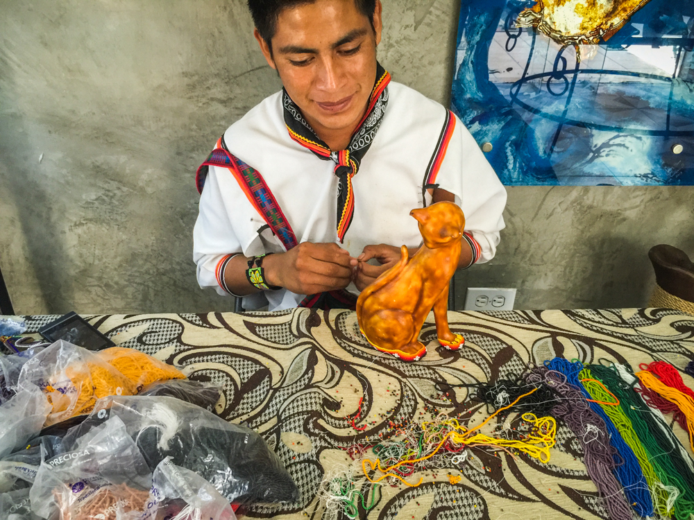 Some of the handicrafts being made in Todos Santos.