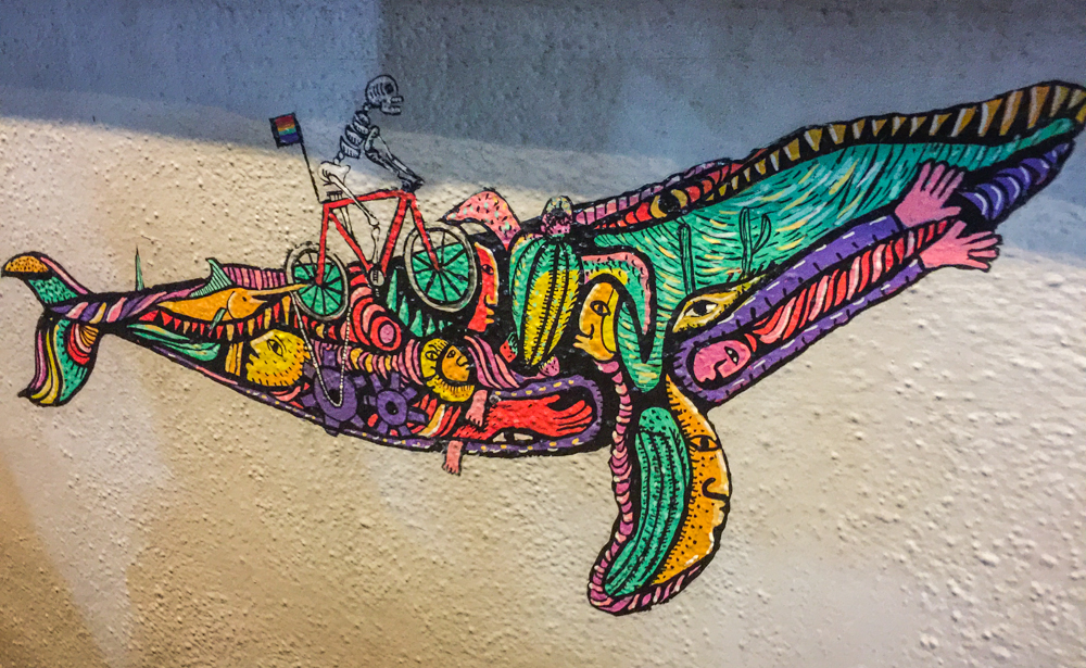 Street art in La Paz.