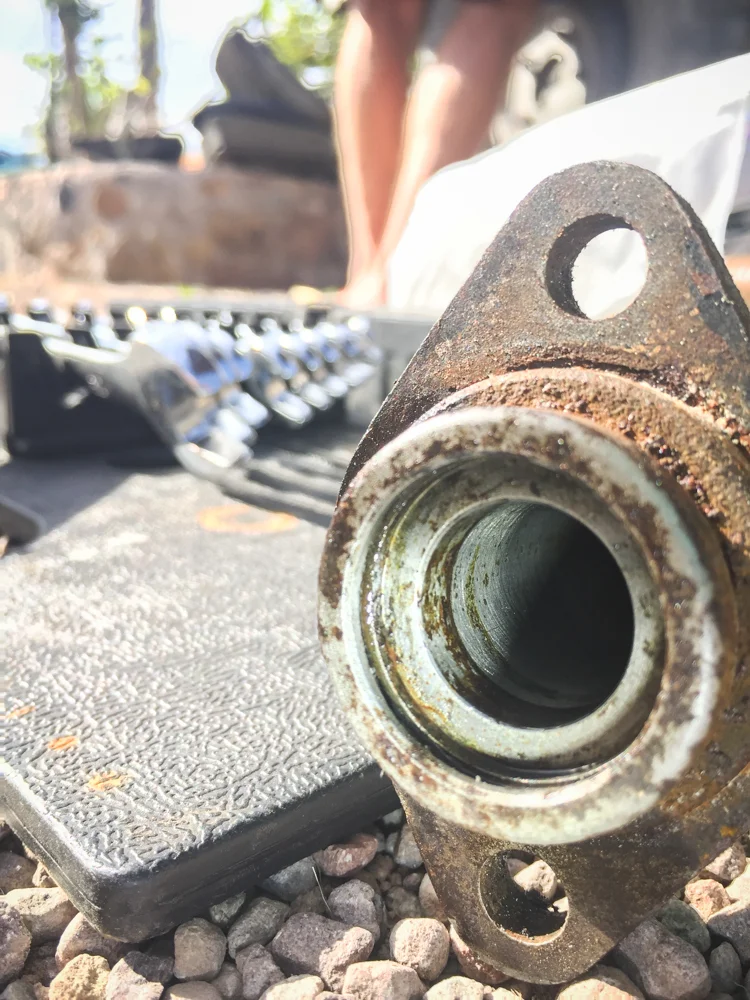 Old parts out, new parts in.